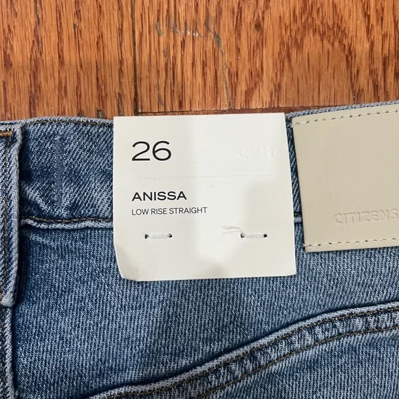 Citizens Of Humanity Anissa Blue Straight Leg Jeans - Picture 9 of 11